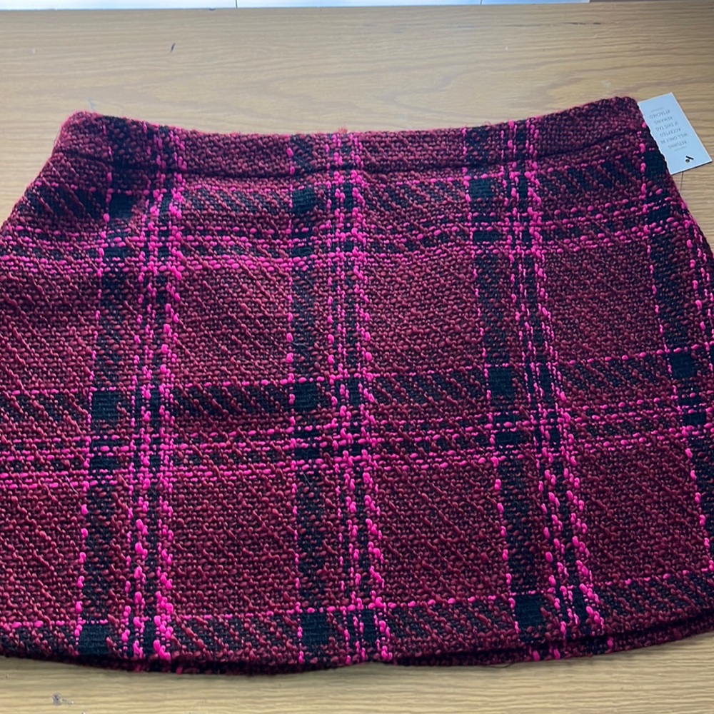 Pink Tweed Mini Skirt